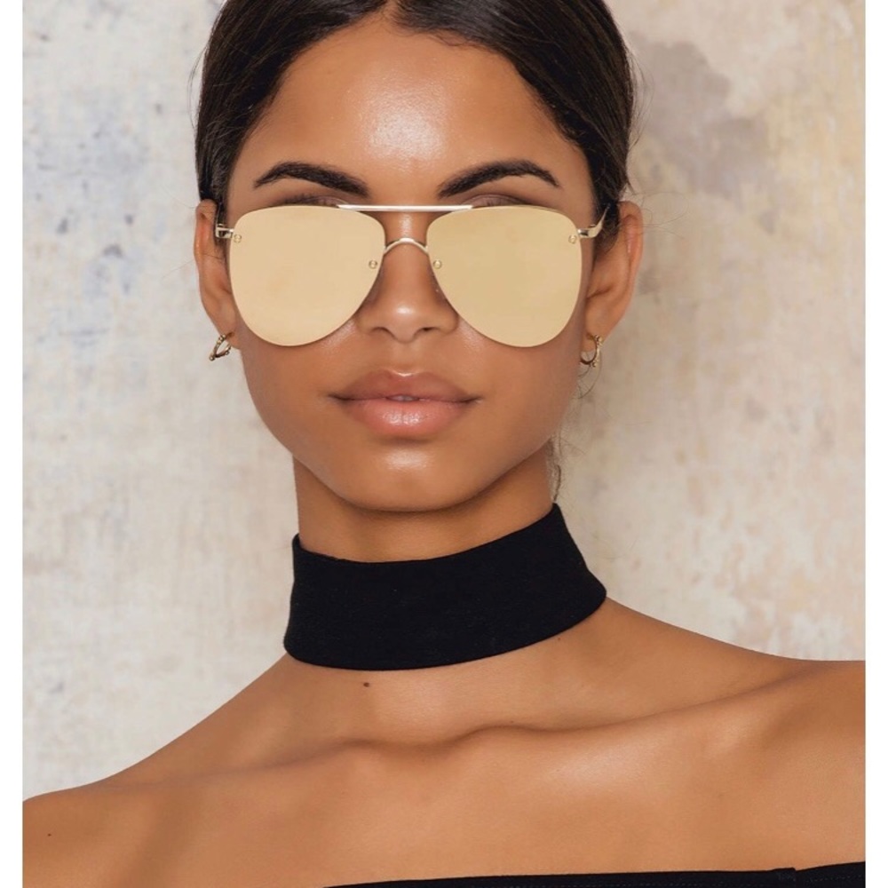Le Specs The Prince Mirrored Sunglasses - Picture 2 of 8